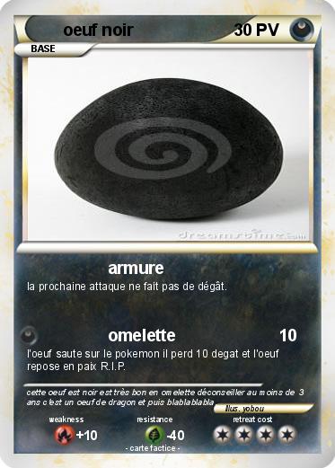 Pokemon oeuf noir