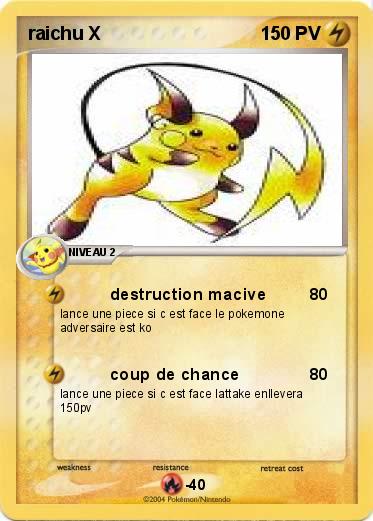 Pokemon raichu X
