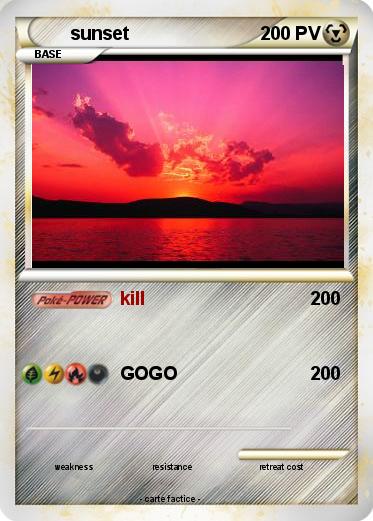 Pokemon sunset