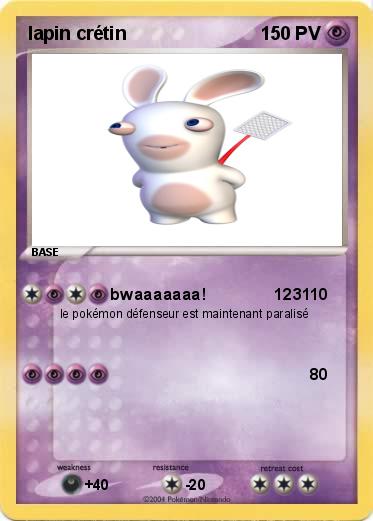 Pokemon lapin crétin