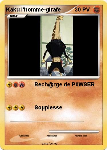 Pokemon Kaku l'homme-girafe