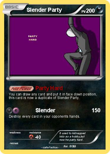 Pokemon Slender Party