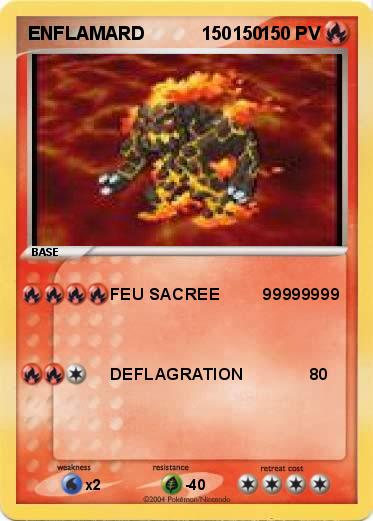 Pokemon ENFLAMARD           150150