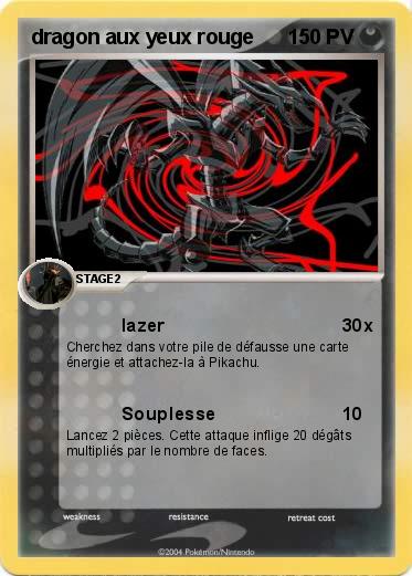 Pokemon dragon aux yeux rouge