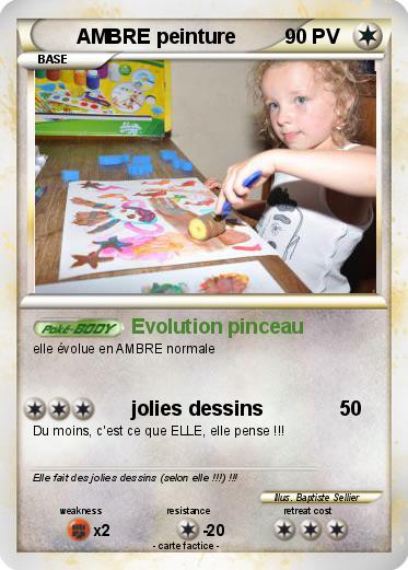 Pokemon AMBRE peinture