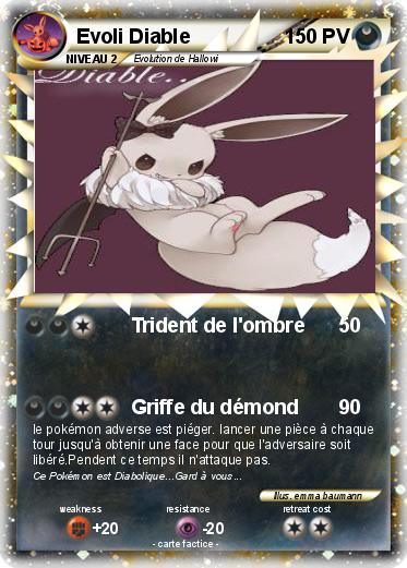 Pokemon Evoli Diable