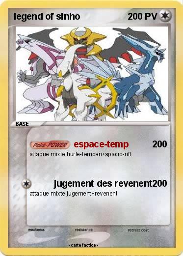 Pokemon legend of sinho