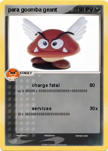 Pokemon para goomba geant