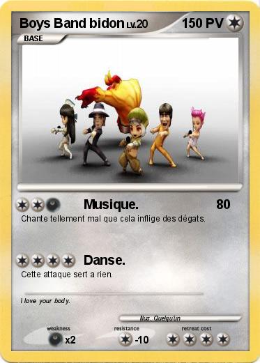 Pokemon Boys Band bidon