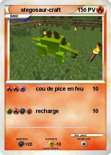 Pokemon stegosaur-craft