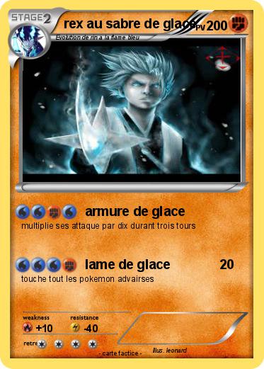 Pokemon rex au sabre de glace