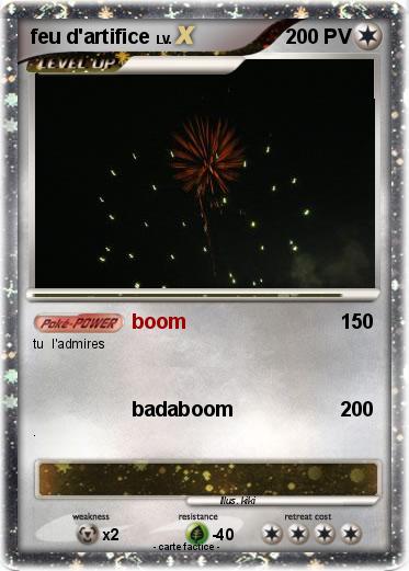 Pokemon feu d'artifice