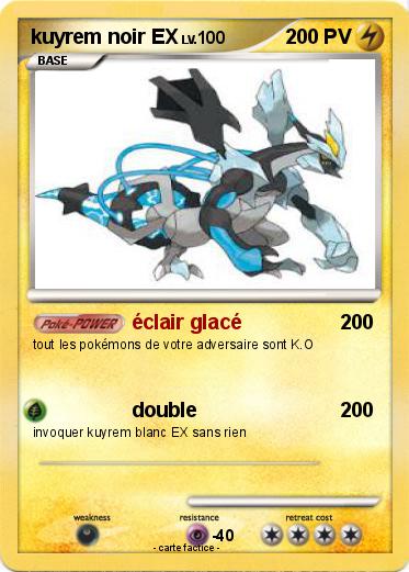 Pokemon kuyrem noir EX