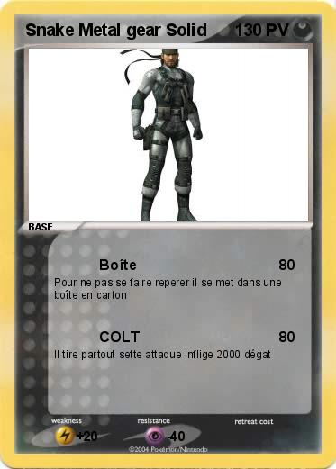 Pokemon Snake Metal gear Solid
