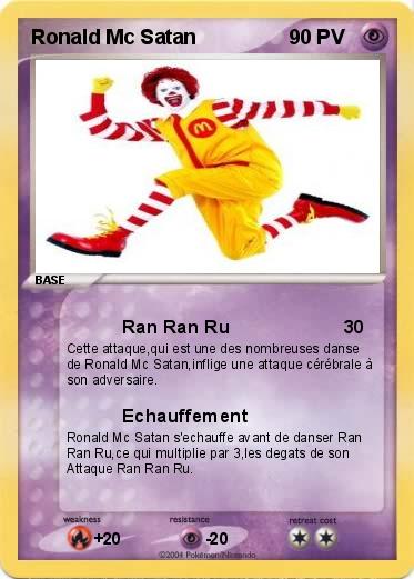 Pokemon Ronald Mc Satan