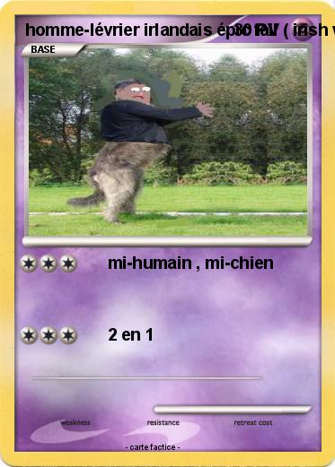Pokemon homme-lévrier irlandais épic fail ( irish wolhound-man )