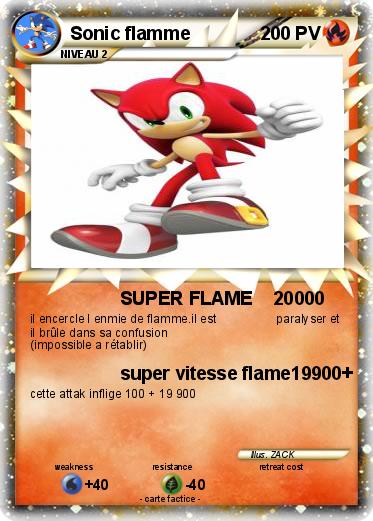 Pokemon Sonic flamme