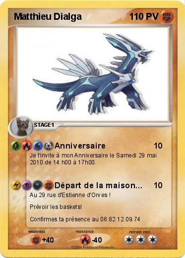 Pokemon Matthieu Dialga
