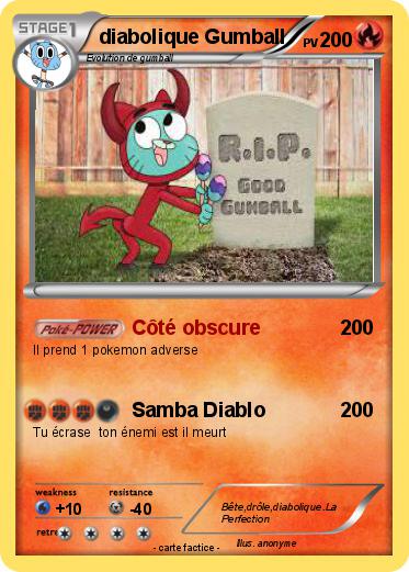Pokemon diabolique Gumball