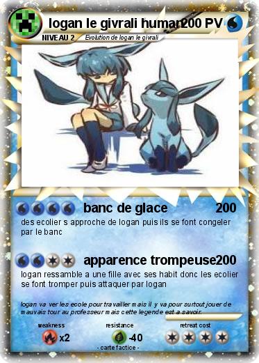 Pokemon logan le givrali human