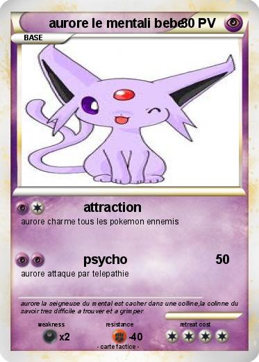 Pokemon aurore le mentali bebe