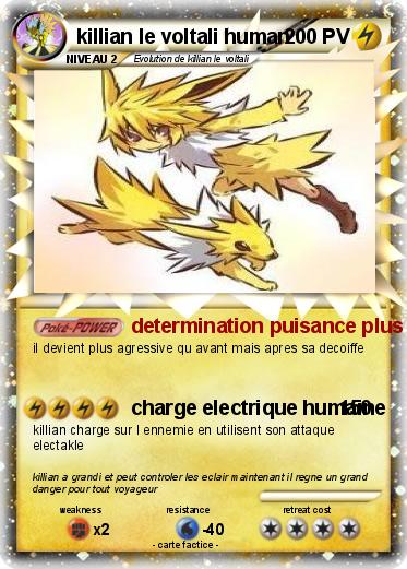 Pokemon killian le voltali human