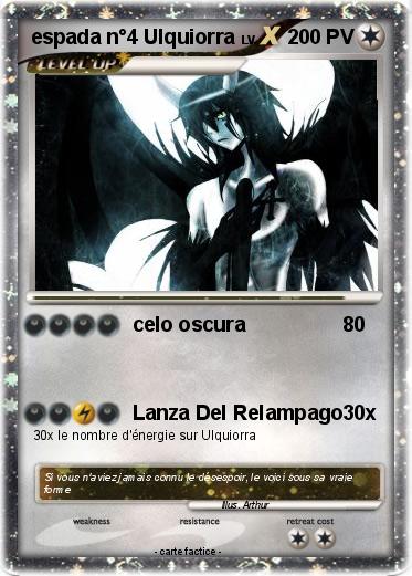 Pokemon espada n°4 Ulquiorra
