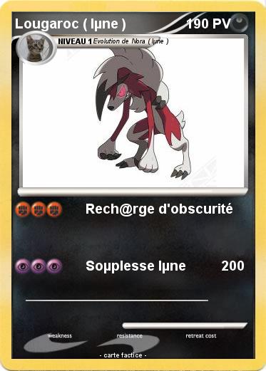 Pokemon Lougaroc ( lµne )