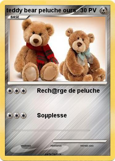 Pokemon teddy bear peluche ours