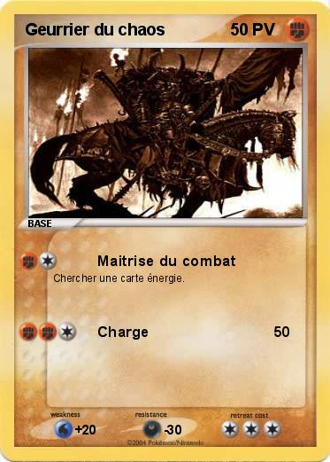 Pokemon Geurrier du chaos