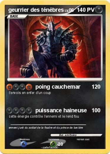 Pokemon geurrier des ténèbres