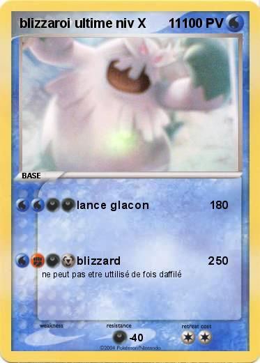 Pokemon blizzaroi ultime niv X      11