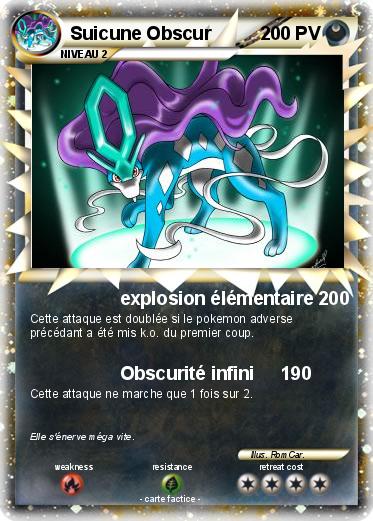 Pokemon Suicune Obscur