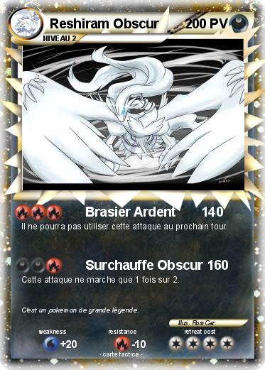 Pokemon Reshiram Obscur