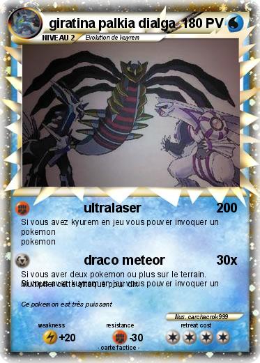 Pokemon giratina palkia dialga