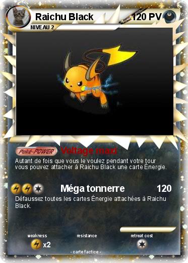 Pokemon Raichu Black