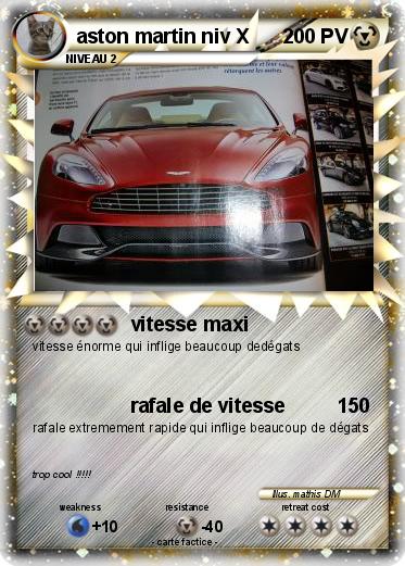 Pokemon aston martin niv X