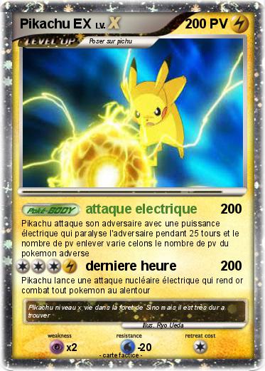 Pokemon Pikachu EX