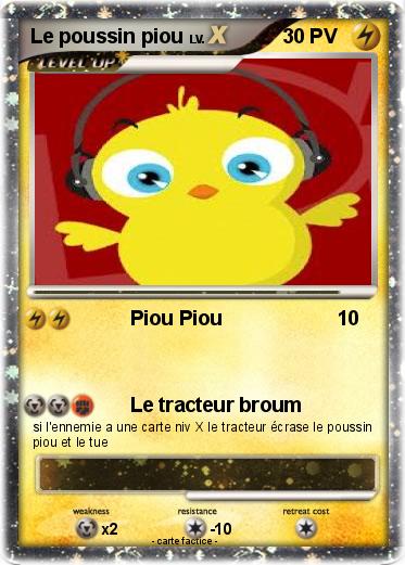 Pokemon Le poussin piou