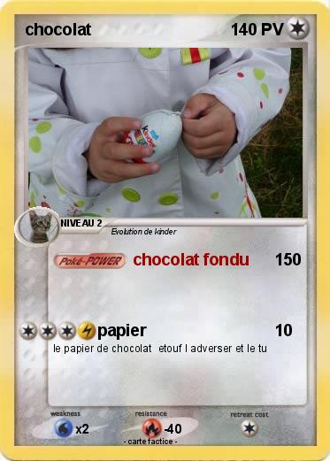 Pokemon chocolat