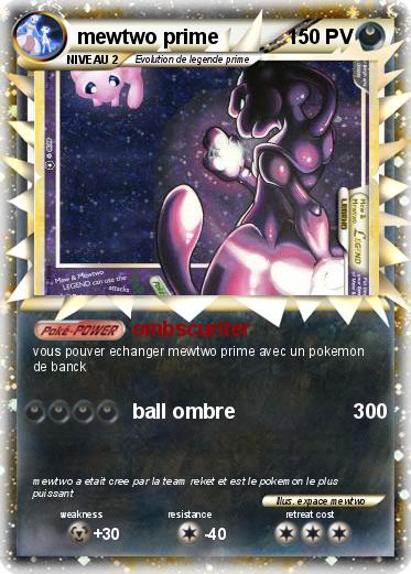 Pokemon mewtwo prime