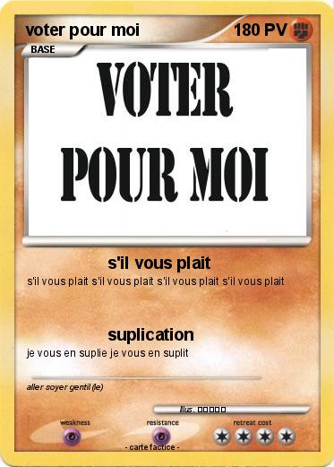 Pokemon voter pour moi
