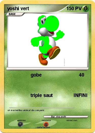 Pokemon yoshi vert