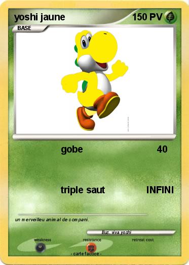 Pokemon yoshi jaune