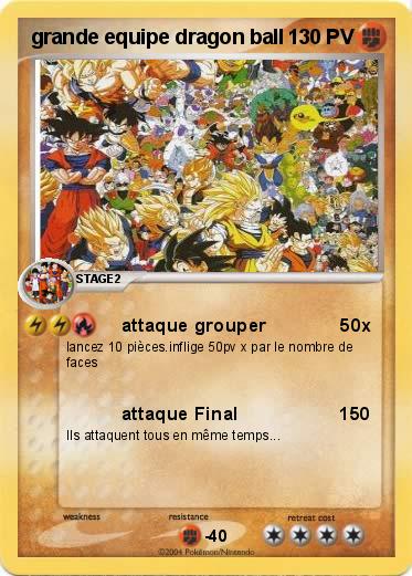 Pokemon grande equipe dragon ball