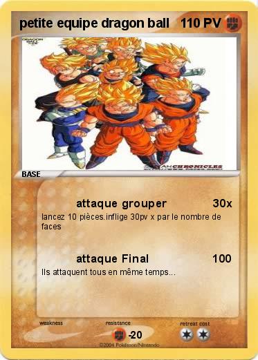 Pokemon petite equipe dragon ball