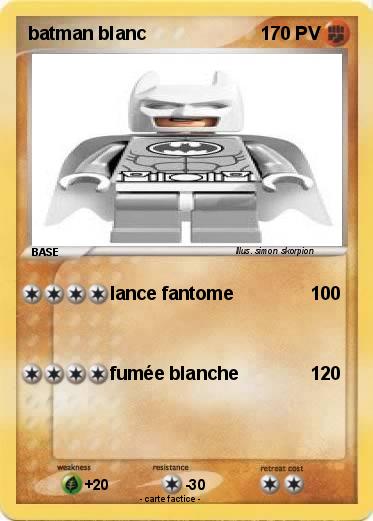 Pokemon batman blanc