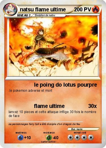 Pokemon natsu flame ultime
