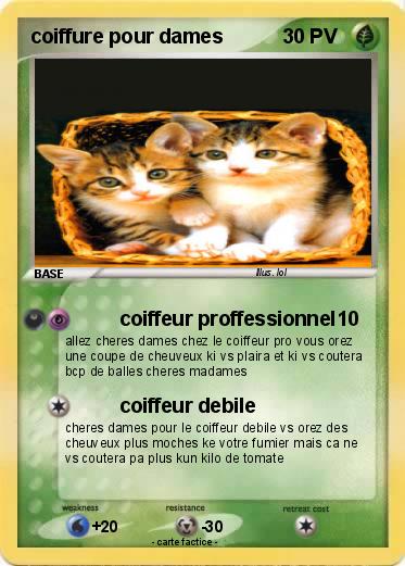 Pokemon coiffure pour dames