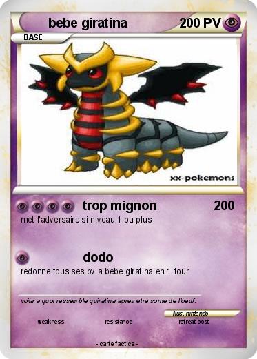 Pokemon bebe giratina